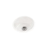 UE16 Solid Glazed Ceramic Round Under Edge Bar Sink